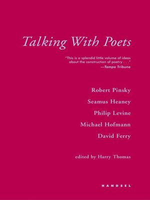 cover image of Talking with Poets